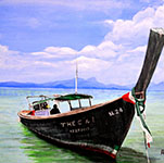Hadi Agahee ocean sea painting boat
