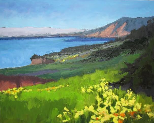 Barbara Lawrence oil on canvas painting 