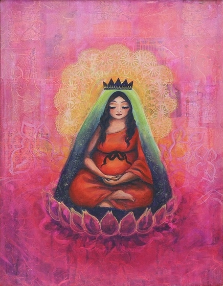 Melina Ramirez painting